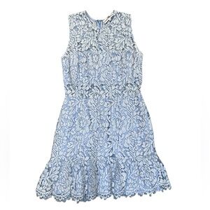 Karina Grimaldi Light Blue Lace Sleeveless Dress